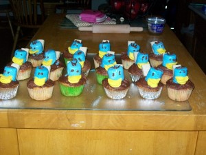 Perry the Platypus Cupcake Cakes