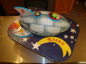 Rocket Ship Birthday Cakes
