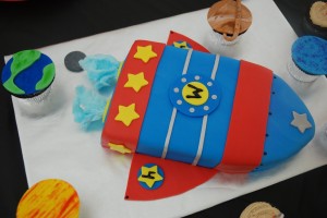 Rocket Ship Cake Design
