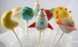 Rocket Ship Cake Pops