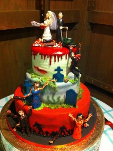 Zombie Wedding Cake Topper