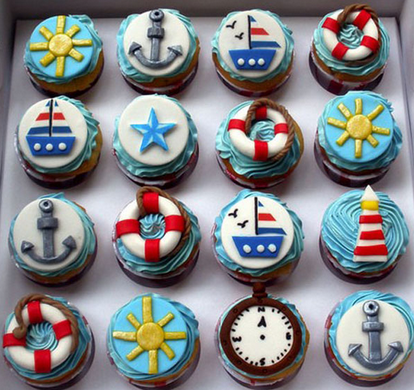 boat cupcakes