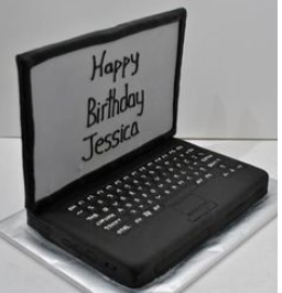 cool laptop cake picture