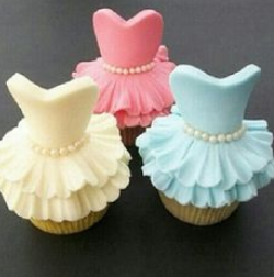 dress cupcakes