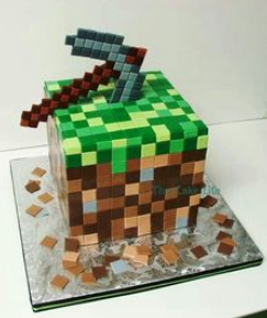 minecraft axe cake