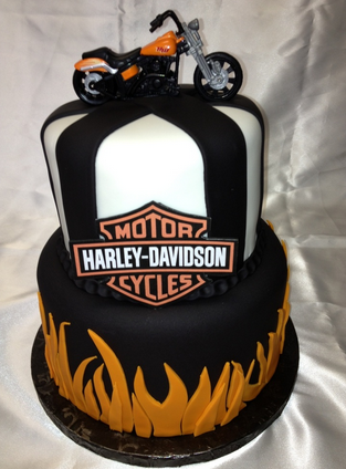 Harley Davidson cake decorations