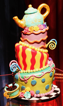 Madhatter Alice in wonderland cake decorations