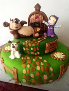 masha and the bear cakes
