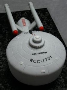 star trek enterprise cake