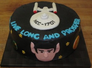 star trek spock cake