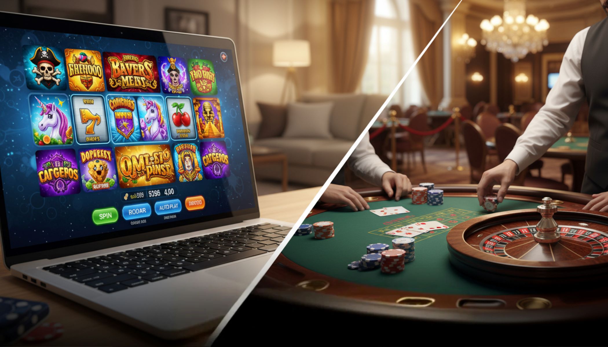 Slots vs jogos de mesa – preferências dos jogadores